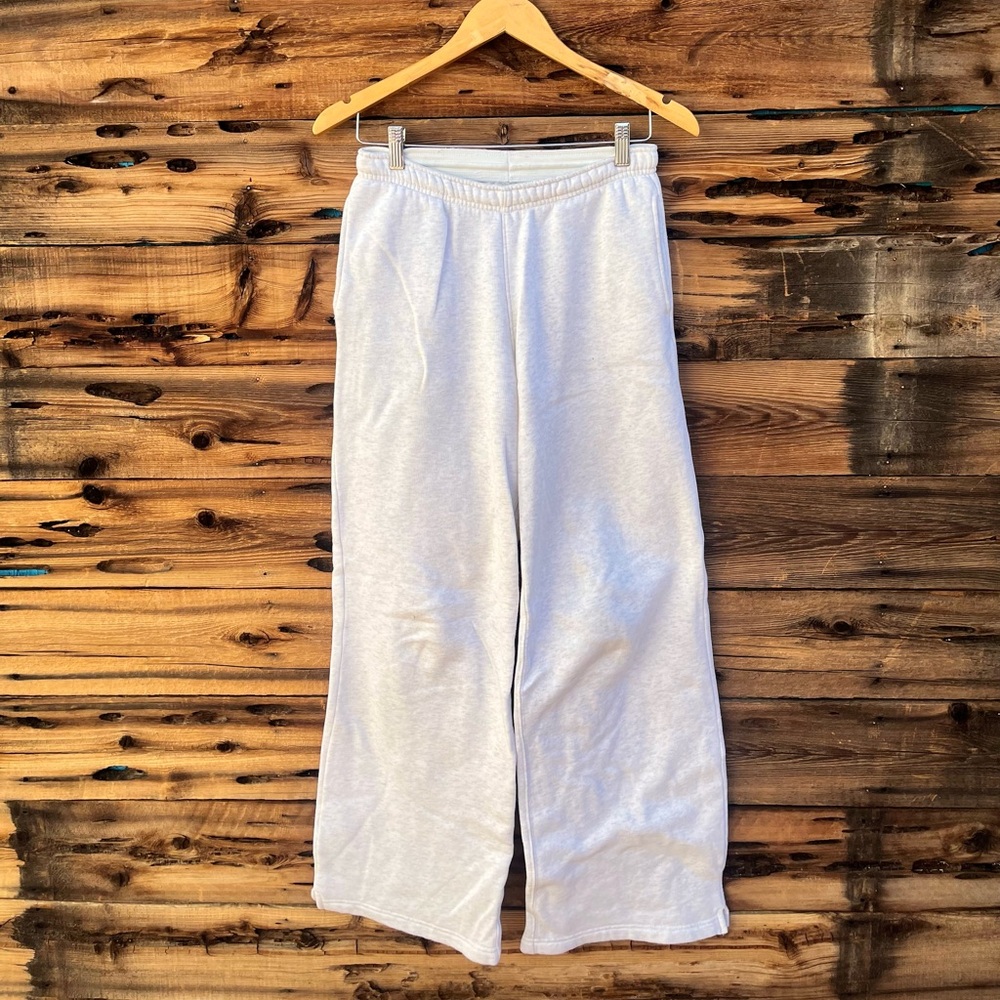 WILD FABLE | Wide Leg Cream Off White Drawstring Sweat Pants XS